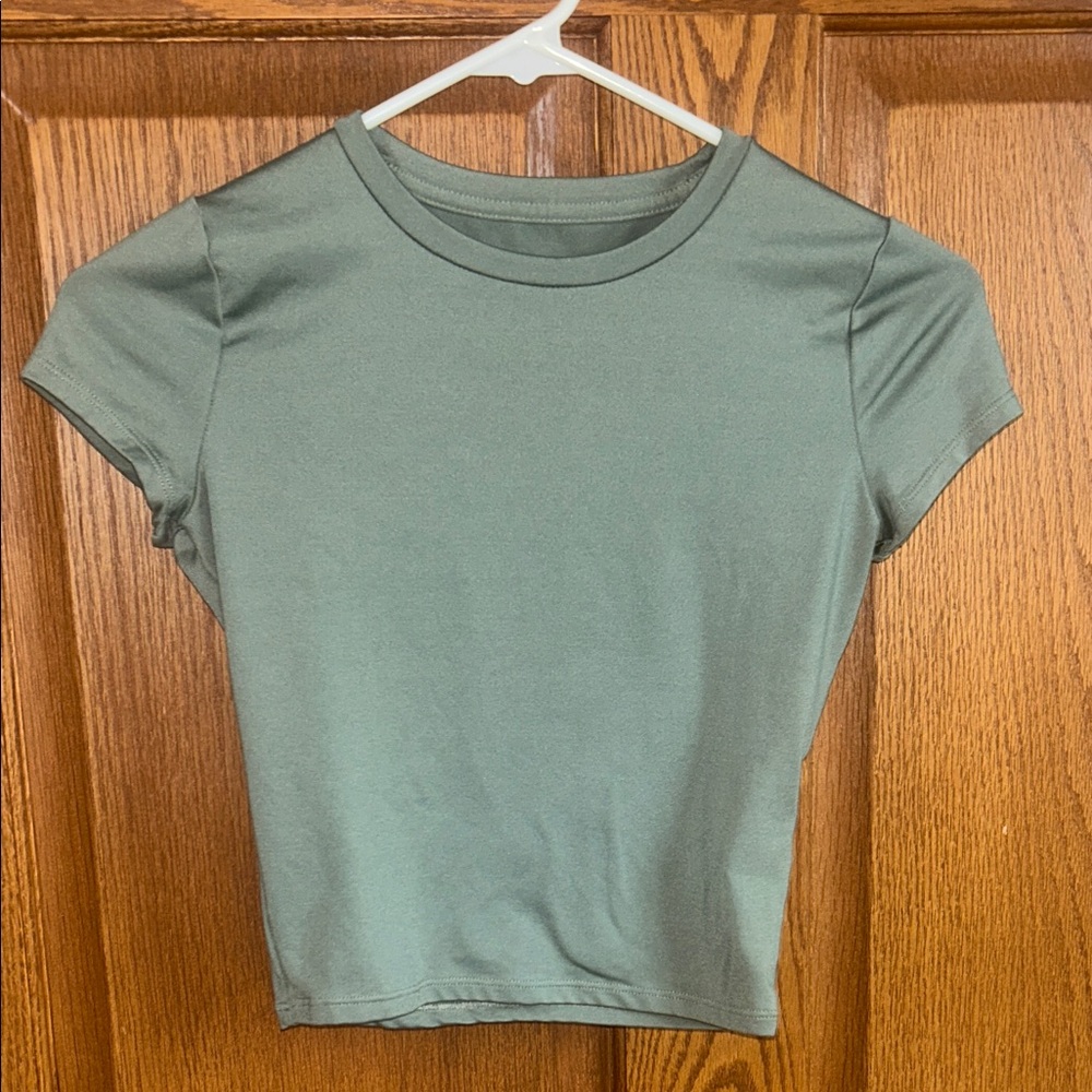Hollister Olive Green Short Sleeve Tee